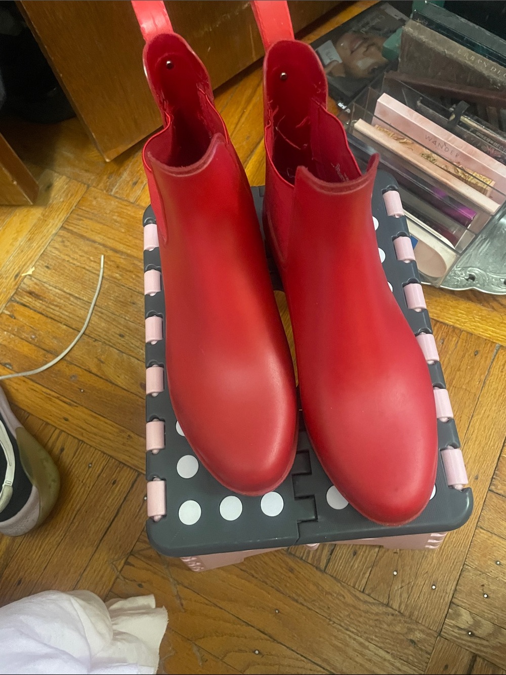 Sam Edelman Red Chelsea Rain Boots